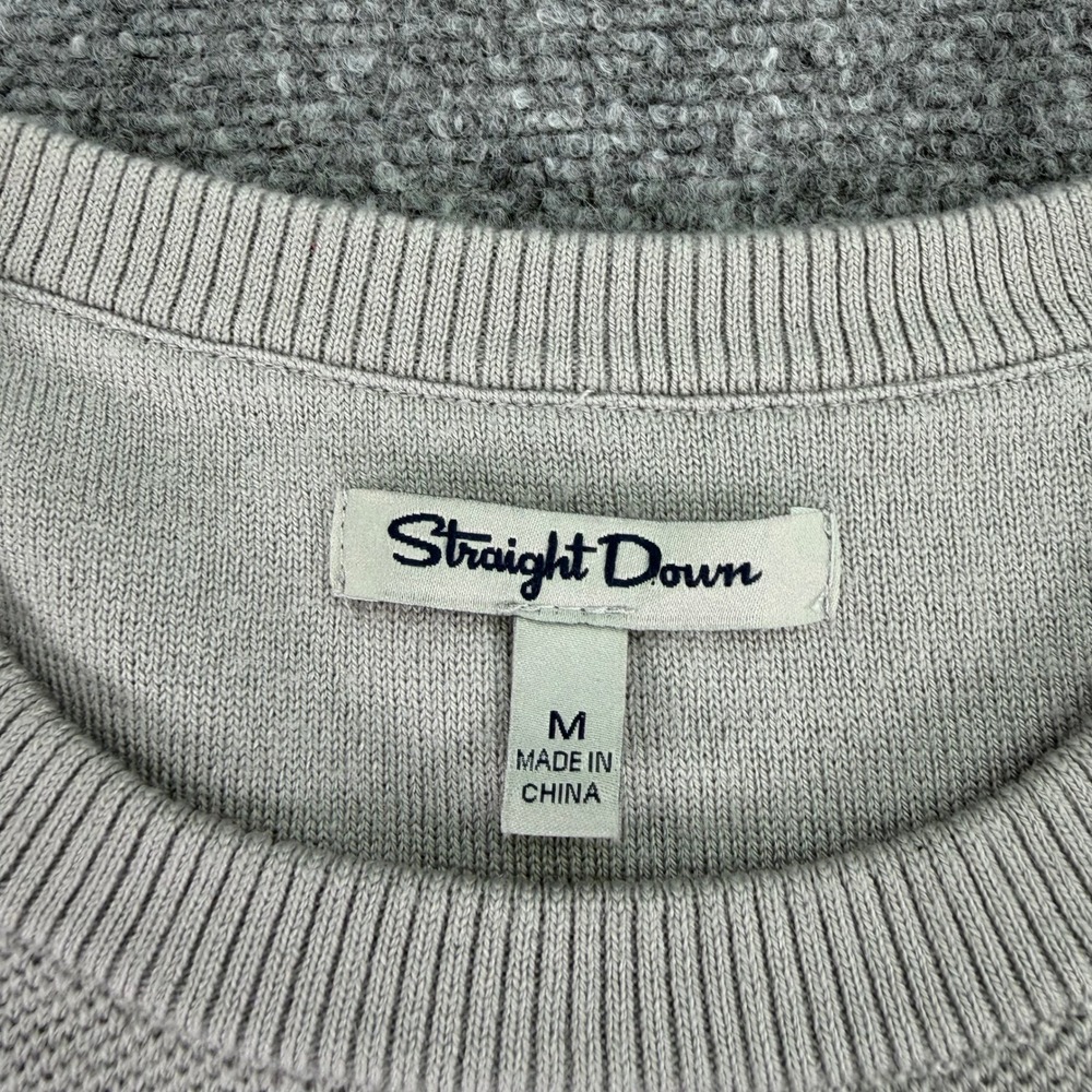 Michigan State Spartans Sweater Mens Medium Straight Down Merino Wool Blend Gray - Picture 2 of 11